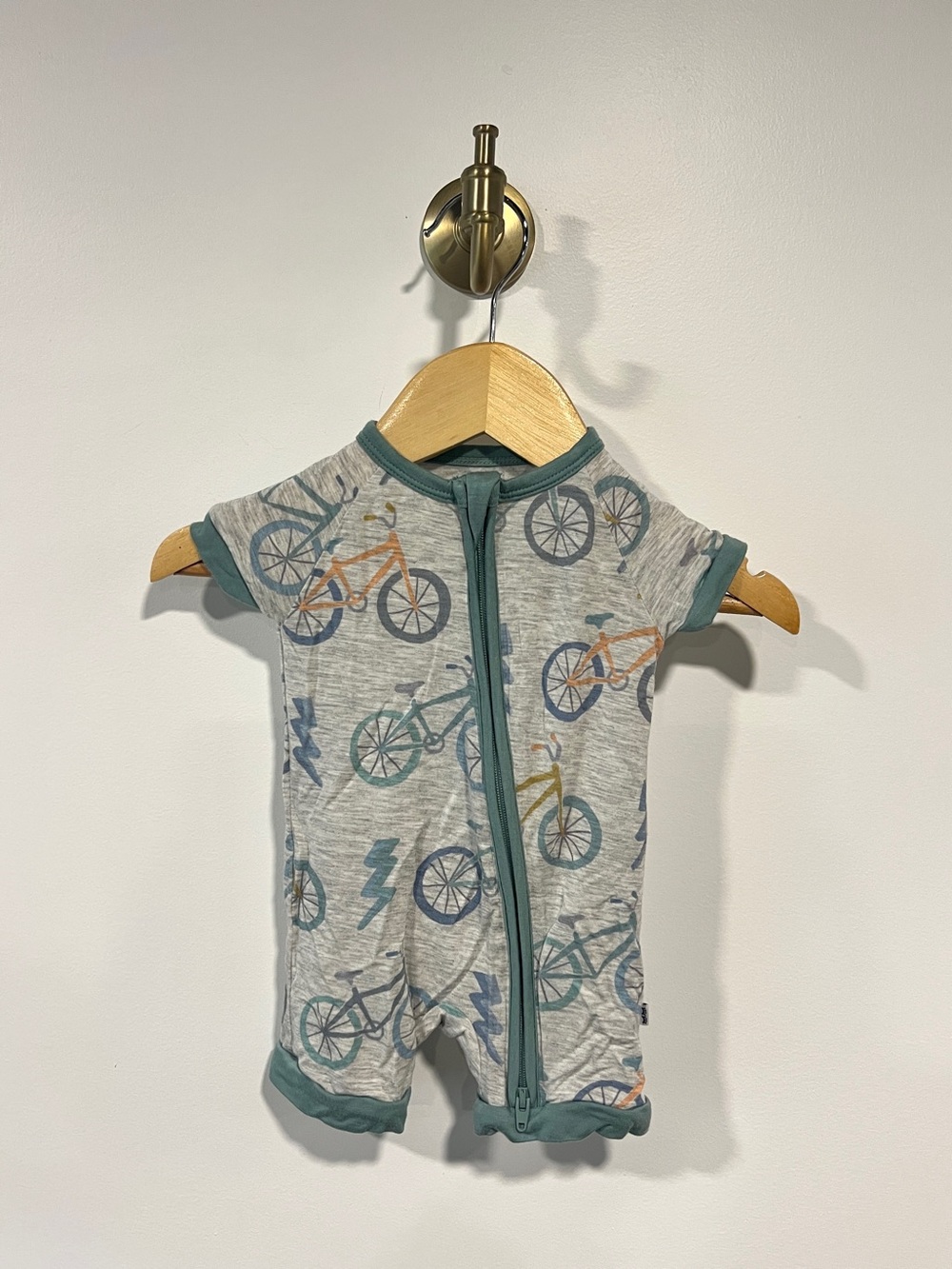 Little Sleepies Let’s Ride Shorty Zippy Romper